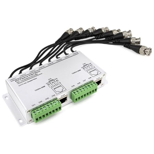 Balun de Vídeo Pasivo 8 Canales Sistemas CCTV