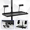 DELORIGIN Microphone Stand Tray 13.7" x 8.8" ABS Plastic Mic Stand Holder Large Music Equipment Black Tray for Stage Live Streaming Concert Performance Recording Studio Podcast #3