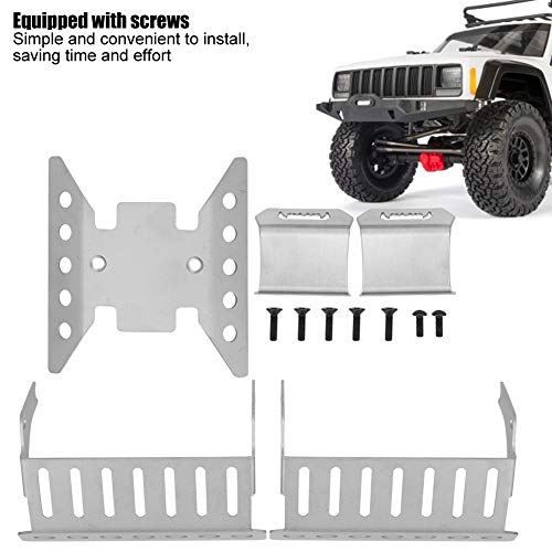 Plaques de protection d'essieu en acier pour crawler SCX10 III protégeant efficacement le châssis