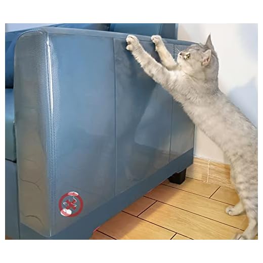 10 PCS Cat Scratch Furniture Protector for Leather Without Pins, Cat Furniture Protector, Furniture Protectors from Cats, Cat Scratching Deterrent, Couch Guards for Cats, Strong Adhesion, No Residue