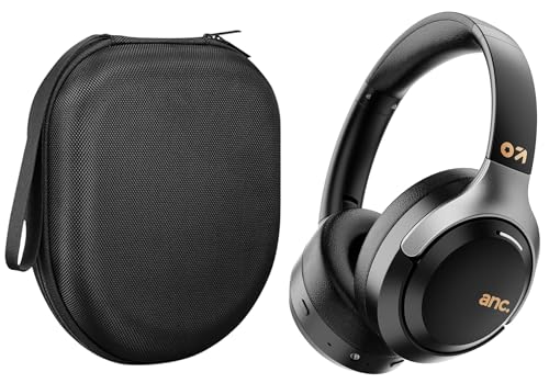 Image of VERTUS Headphone Protective Storage Case Cover for GOBOULT Anchor Bluetooth Wireless Over Ear Headphones (Hard Shell|EVA|Black)