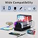 60W Charging Station for Multiple Devices, 10-Port USB Fast Charging Station with Adjustable Dividers - Device Organizer Charging Dock for iPhone, Android, iPad, Tablets & More