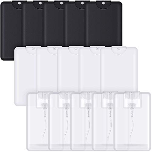 15 Pieces 20 Ml Cardcase-Like Plastic Perfume Spray Bottles Refillable Fine Mist Spray Bottle Portable Moisturizing Sprayer Box Empty Travel Bottle For Makeup Cosmetic Essential Oil #TOP8