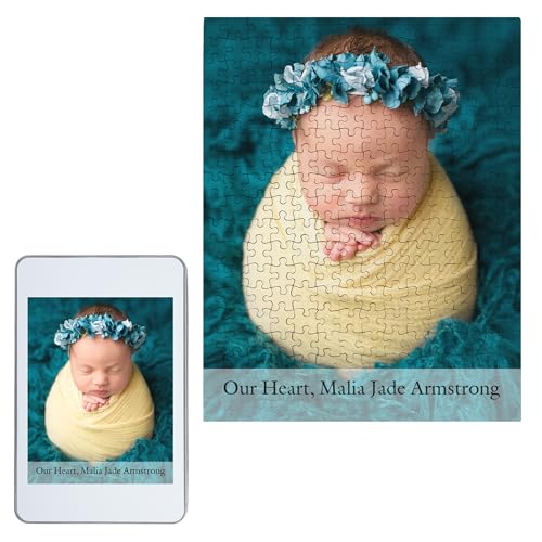 Personalized Photo Puzzle in Metal Tin