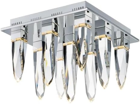 ET2 Lighting E31249-20PC Quartz-54W 9 LED Flush Mount-17.75 Inches Wide by 14.5 inches high, Finish Color: Polished Chrome