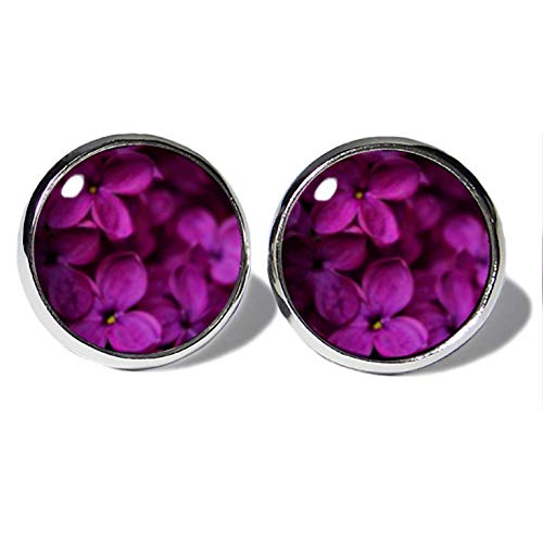 Blüten Lila Ohrstecker ABOUKI Damen Mädchen Kind Kinder Edelstahl...