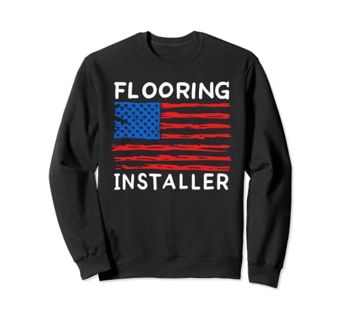 Teppichboden Installation Lustiger amerikanischer Bodenbelag Installateur Sweatshirt
