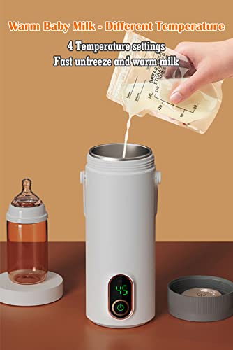 Cordless-Portable-Electric-Kettle-10-Minutes-Fast-Boiling-400ML-Hot-Water-Boiler-304-Stainless-Steel-Travel-Kettle-with-27000mAh-Rechargeable-Battery-for-Outdoor-Road-Trip-Travel