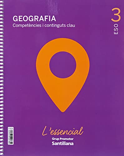 Portada de Geogafia Lessencial 3º ESO Ed 2021 Cat
