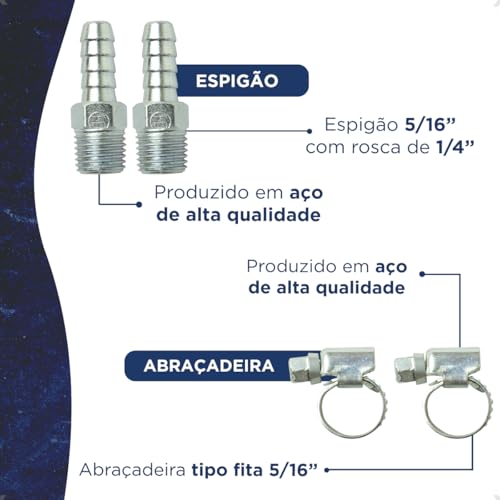 Filtro Eliminador De Água E Lubrificador de Óleo e Acessórios