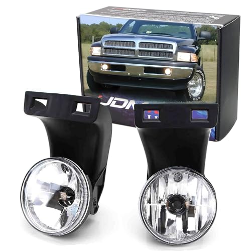 iJDMTOY Complete Set Fog Lights Foglamps with 880 Halogen Bulbs ...