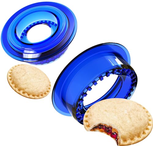 Tribe Glare Sandwich Maker mold-Uncrustables Sandwich Cutter for Kids - Sandwich Cutter Sealer and DIY cookie cutter Lunch Lunchbox and Bento Box of Childrens Boys Girls (blue)