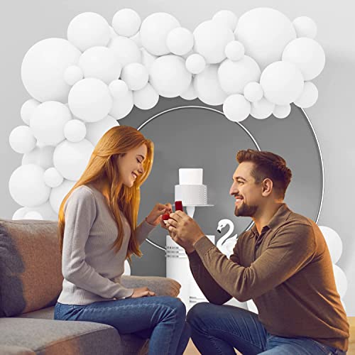 Image of Party Propz White Balloons for Decoration - Pack of 50 Pcs White Balloon | Metallic Balloons for Decoration | Balloons for Birthday | Baby Shower Decorations (Latex)