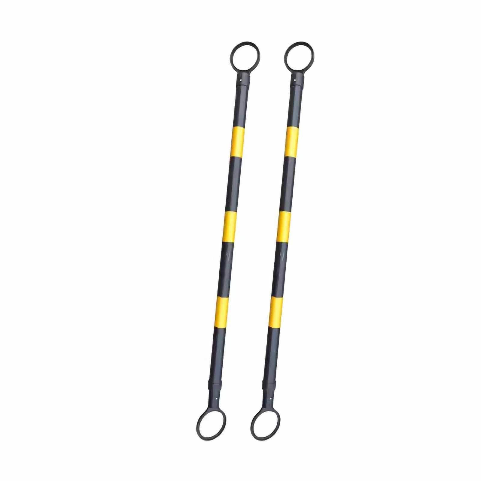 Générique Poteau de Connexion télescopique pour cônes de signalisation - Barrière de sécurité routière rétractable pour parkings, Gestion d'événements, Installation Facile, Durable, Hauteur réglable,