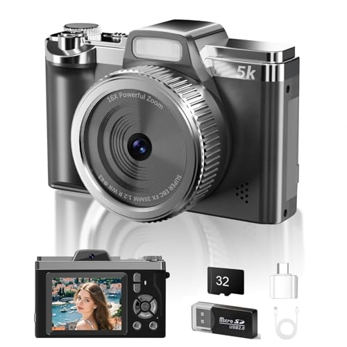 Appareil photo numérique 5K cadeau idéal pour adultes et adolescents
