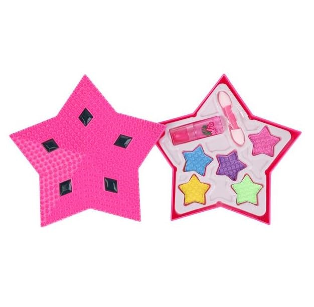 Kit Estojo De Maquiagem Para Boneca Infantil Formato Estrela