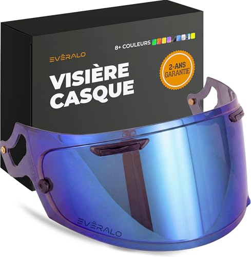 Everalo Visiere Compatible avec Casque Arai Chaser X - Rx7v - Quantic - Rx7x - Quantum X - Signet X - Defiant X - Concept X - Profile V - Qv Pro - Vas V -...