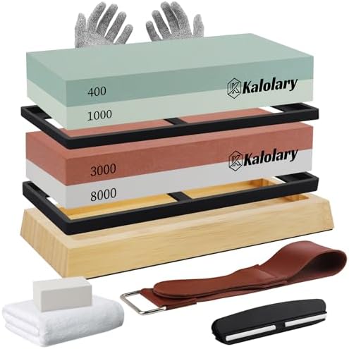 Kalolary 11 pezzi kit pietre affilare diamante 400/1000 3000/8000