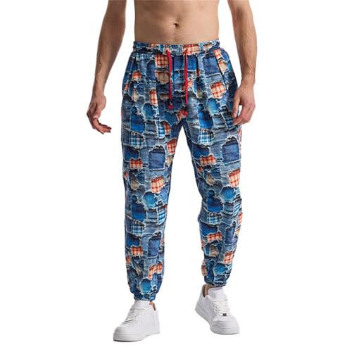 Pantalons avec cordon elastique grande taille homme respirant