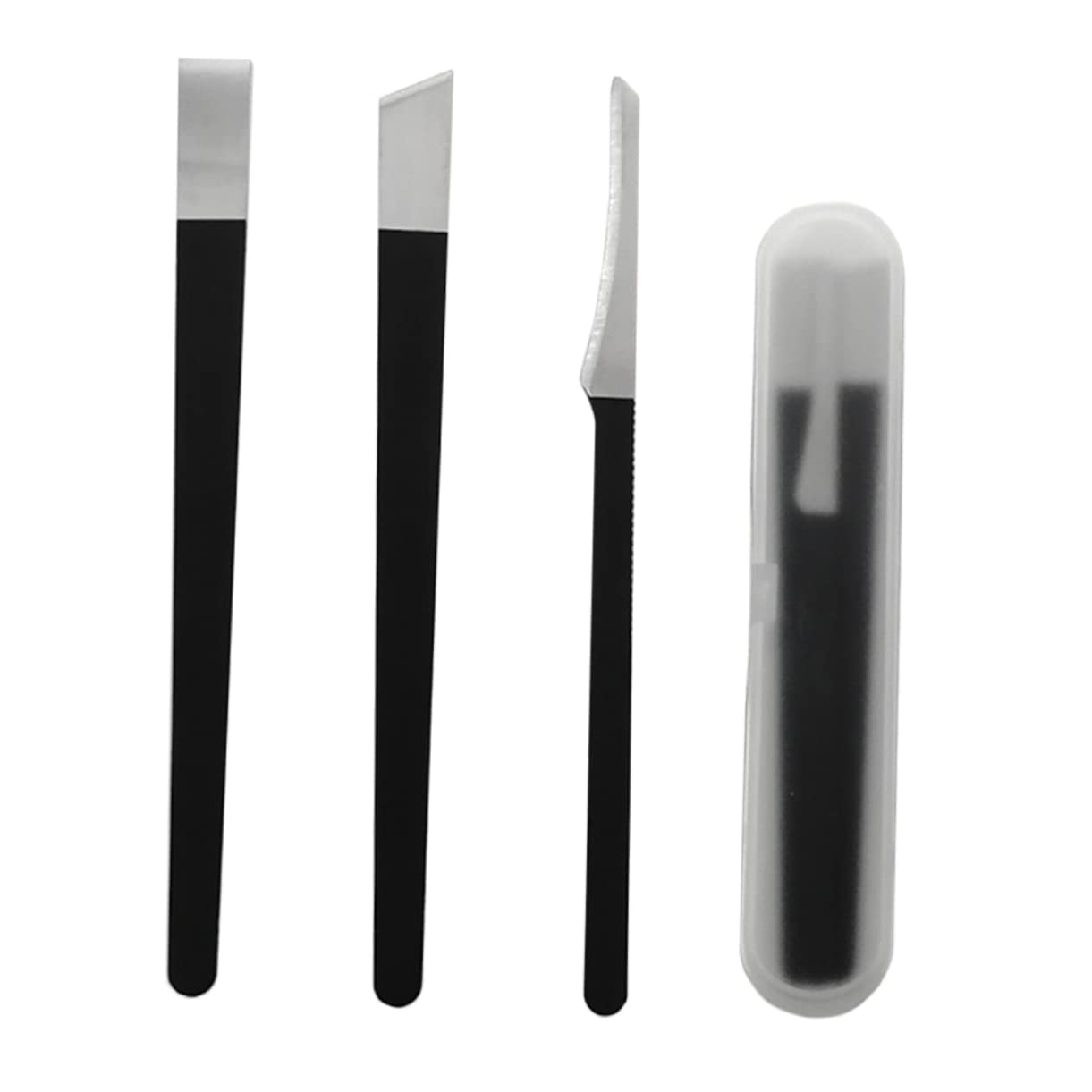 Mikinona Professional Pedicure Supplies 4pcs Foot Nail Trimming Tools Set Includes Toenail Nipper Nail Trimmers Cuticle Cutters Foot Nail Cutters for Home Use