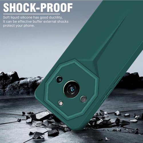 Image of WOW IMAGINE Back Cover for Realme Narzo 60 PRO | 11 PRO | 11 PRO Plus 5G | Blade Series Ultra Thin Case with Lightweight Design | Camera Protection | Soft Matte Silicone Flexible Mobile Case - Green