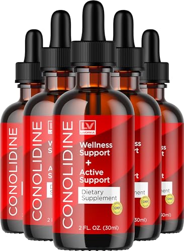 LIVORKA (5 Pack Conolidine Liquid, Conolidine Natural Relief Drops, Conolidine Reliever Maximum, Conolidine Reviews, 5 Bottles for 150 Days