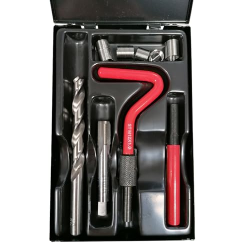 Kit filets rapportés M12x100 type helicoil taraudage insert de réparation métrique