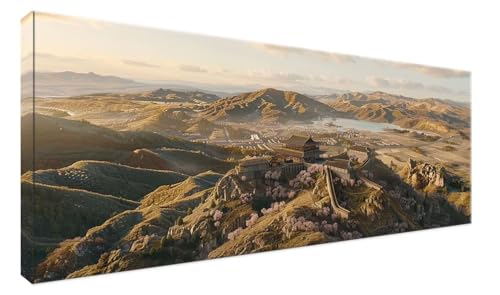 Peinture diamant paysage grand format pour une decoration salon zen