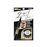 EBIN NEW YORK Grip Bond Eyelash Adhesive (Grip Bond Adhesive 2 in 1 Eyelash Glue & Eyeliner Black) | Fast Drying Extra Strong Hold Smudge Resistant Easy Application Free Lash