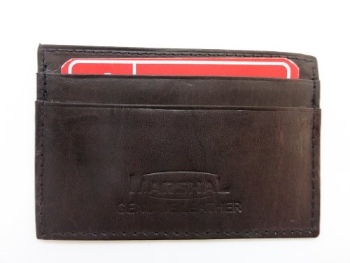 Marshal Mw30170-Br Cowhide 4" X 2.75" Brown Leather Slim Line Credit Card Holder #TOP1