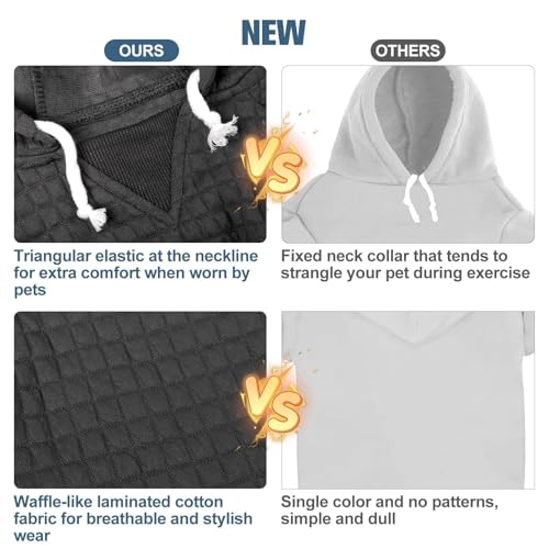 BEAUTYZOO Dog Hoodie for Small Medium Large Dogs, Winter Fall Warm Dog Clothes for Puppy S M Sized Dogs Girl Boy, Dog Sweater Shirt Hoodies with Pocket Bulldog Pitbull Cat Clothing Coat - Image 6