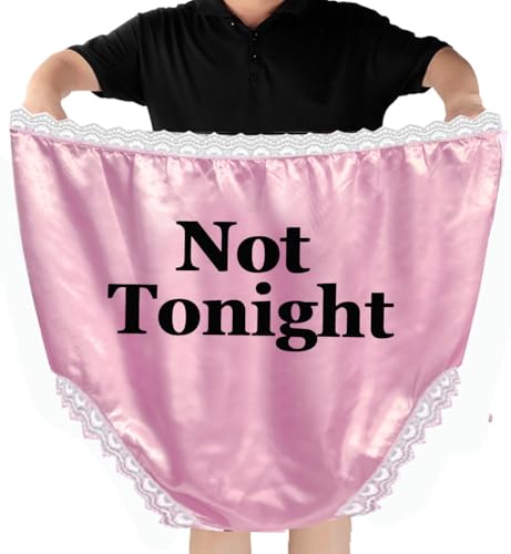 Pink Funny Underwear for Women Big Granny Panties Gag Gifts for Adults Men Halloween Christmas Bride
