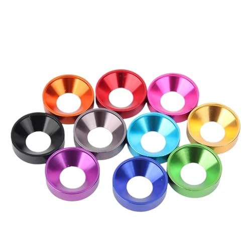 �A���~�����b�V���[ M2 M2.5 M3 M4 M5 M6 M8 �J���t���ȃA���}�C�g���H�A���~���b�V���[�K�X�P�b�g �M���t���b�g�w�b�h�X�N�����[�{���g�p(M5 10pcs,Pink)