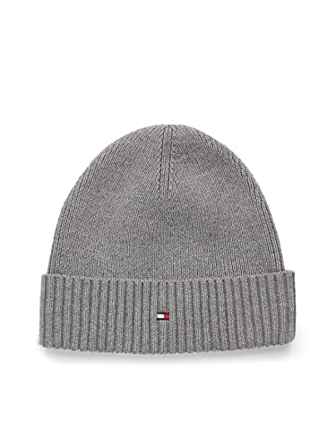 Tommy Hilfiger Men's Winter Hat Essential, Multicolor (Mid Grey Heather), One Size