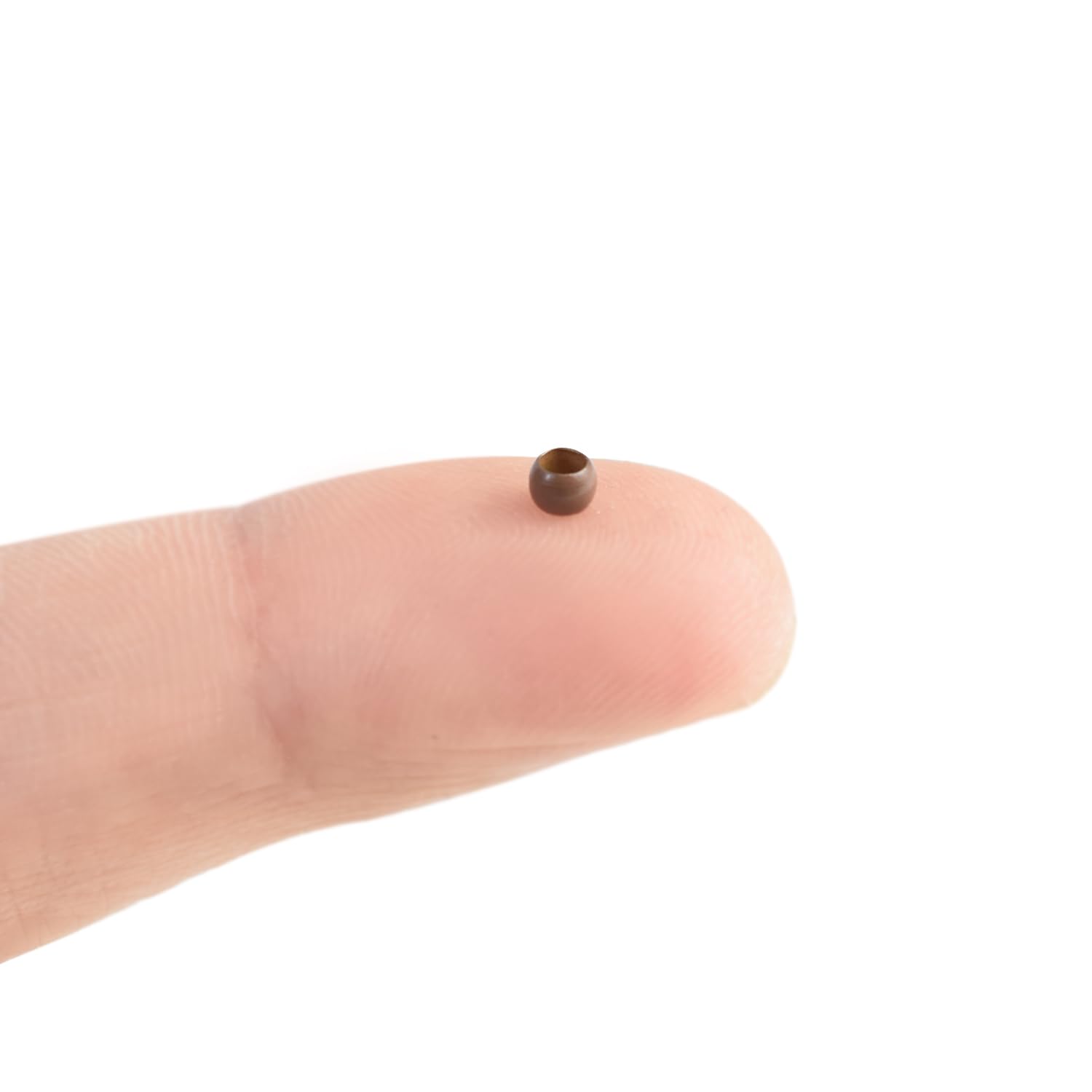 500pcs 3.0x2.0x2.0mm Copper Nano Rings Beads Hair Extension Nano Rings Beads (Light Brown), 3.0mm 500pcs - Image 3