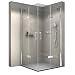 Produktbild BERNSTEIN Duschabtrennung mit Drehtür Eckeinstieg Dusche EX809 - Nano Hebe-Senk-Mechanismus ESG-Sicherheitsglas - Duschkabine 90 x 90 x 195 cm
