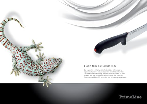 Foto von Giesser seit 1776 - Made in Germany - Spickmesser 10 cm PrimeLine, schwarz, rostfrei, spülmaschinenfest, scharfes Officemesser rutschfest