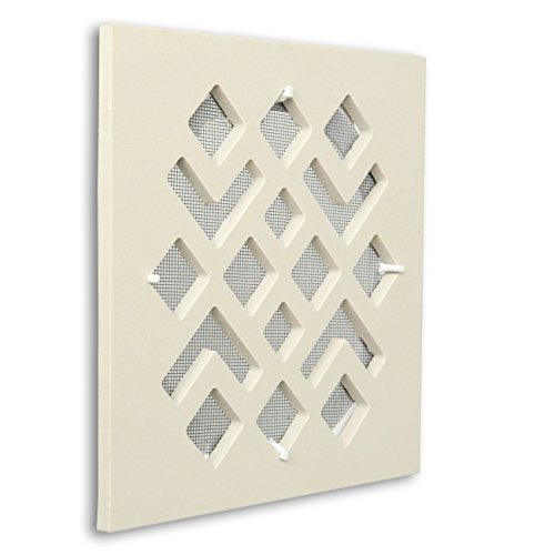 La Ventilazione CERGMSBIX - Rejilla de ventilación de cerámica de gres, blanco, 200 x 200 mm