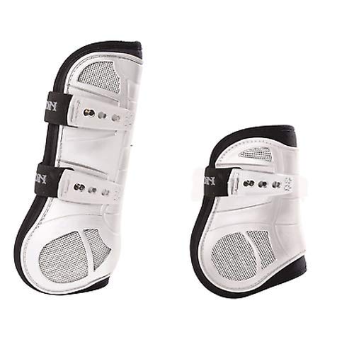 Eskadron Gamaschen FLEXISOFT AIR TON-IN-TON weiß Set Gamasche vorne und Streichkappe hinten Cover