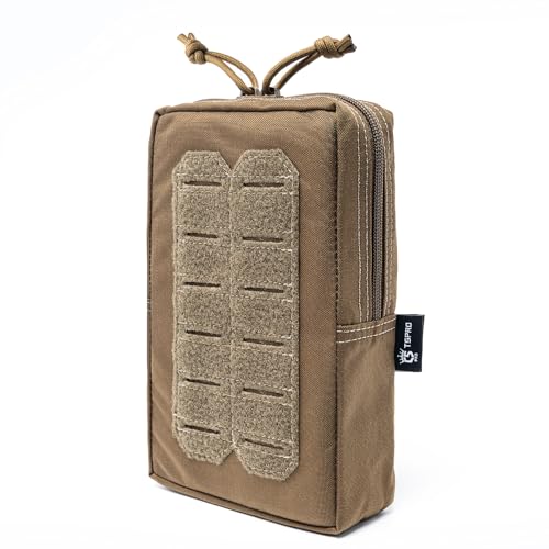 TSPRO Khaki EDC Pouch Multifuncional Bolsa Herramientas, Bolsa Militar Tactica Organizadora con Compartimentos, Resistente y Útil para Actividades al Aire Libre y Situaciones de Emergencia