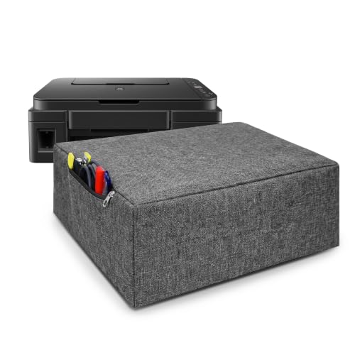Image of Alifiya Dust Proof Washable Printer Cover for Canon Pixma G2012 / G1730 / G1737 / E560 / G2060 / TS207 All-in-One Ink Tank Colour Printer - Grey