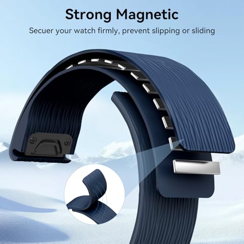 Correa compatible con Garmin Fenix 26mm silicona magnética miniatura 4