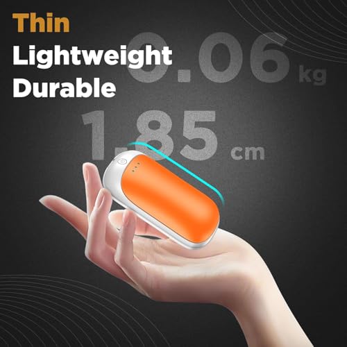 Image of 2 Pack Hand Warmers Rechargeable, Portable Electric Hand Warmers Reusable, USB 2 in 1 Handwarmers, Outdoor /Indoor /Warm Gifts for Men Women