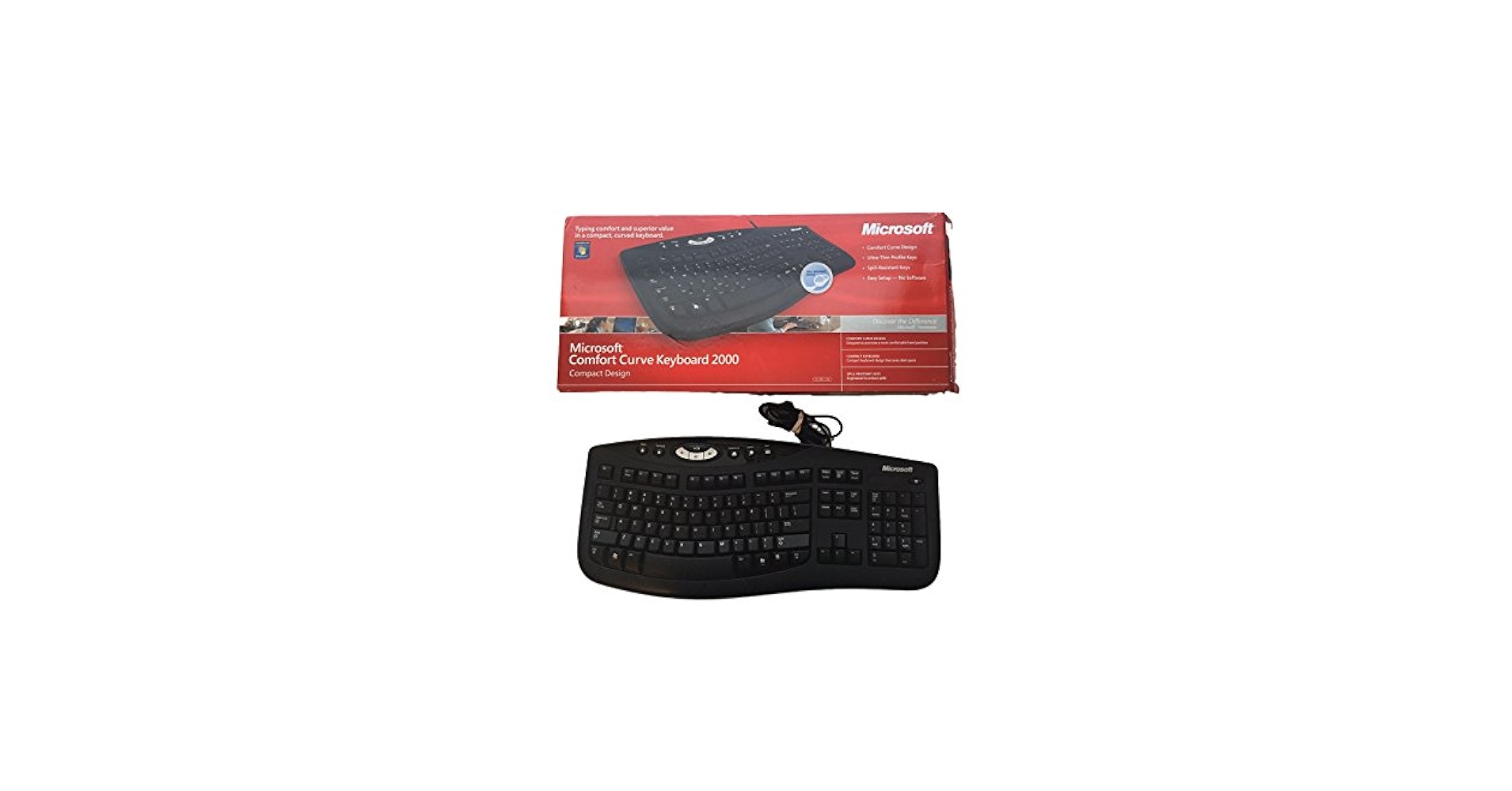 Microsoft - さくちゃ Microsoft Comfort Curve Keyboard 2000 v1.0 KU-0459 USB Wired