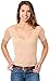 Produktbild Covert underwear Damen Unterhemd - Unterhemd unsichtbar mit V-Ausschnitt - Business Unterhemd Damen, M, Hautfarben