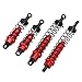 Gaeirt Amortisseur RC, Alliage d'aluminium RC amortisseurs Robustes Stables Confortables pour 1/12 Voitures télécommandées(Rouge)