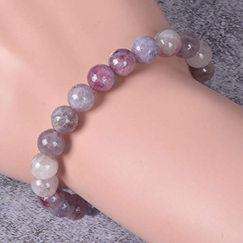 Image of Justinstones Gem Semi Precious Gemstone 8mm Round Beads Stretch Bracelet 7 Inch Unisex