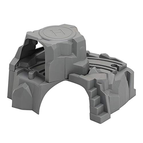 XYAN Kunststoff Grau Doppeltunnel aus Holz Train Track Zubehör Tunnel Gleis Eisenbahn Slot Holz Eisenbahn Spielzeug… – Bild 5