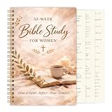 52-Week Bible Study Guide, Spiral Bible in a Year for Women Journal,5.5'×8'