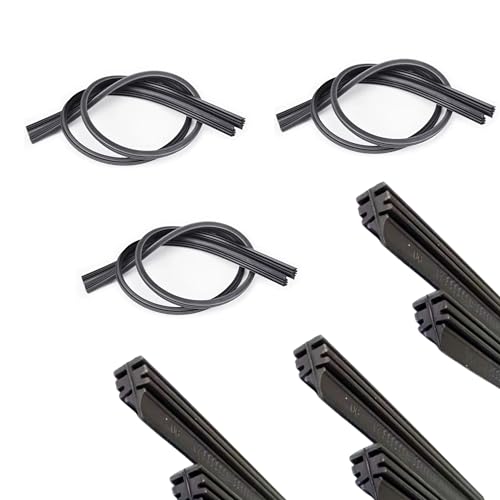 BUSORI ® Gomas Limpiaparabrisas De Caucho de Primera Calidad | Gomas de Repuesto Universales 70 cm (28') | Renueva Tus Gomas en 5 minutos | Fácil De Instalar | (2)